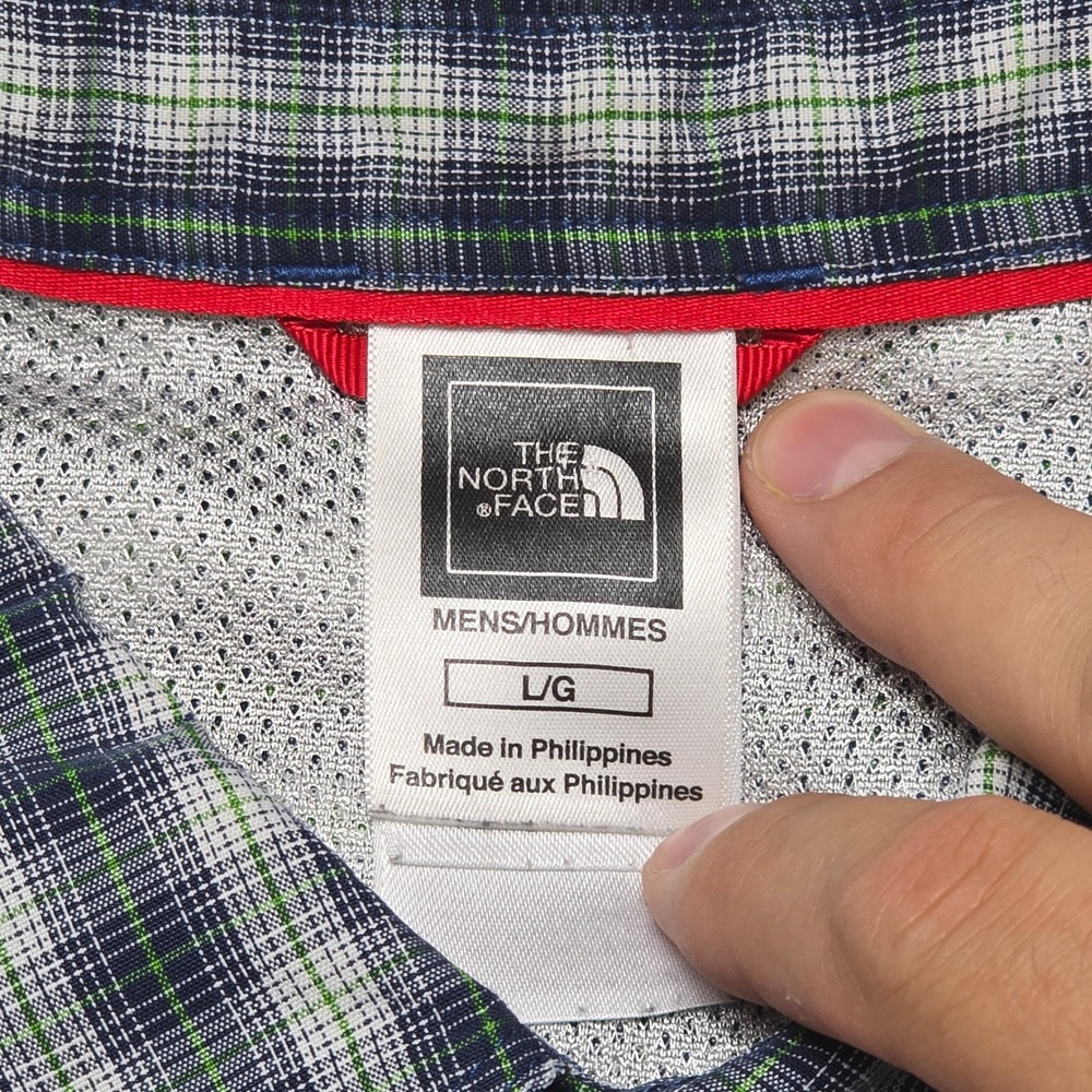 The North Face Mens Plaid Short Sleeve‎ Button Up Shirt Large Camp Hiking - Picture 6 of 15